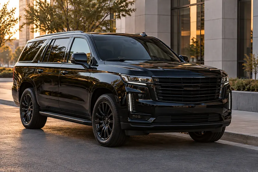 Black luxury suv for private Queens rides